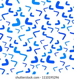 Light BLUE vector seamless  template with abstract circles. Glitter abstract illustration with wry lines. Textured wave pattern for backgrounds.
