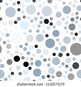 Light BLUE vector seamless template with circles. Abstract illustration with colored bubbles in nature style. New design for ad, poster, banner of your website.