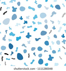 Light BLUE vector seamless template with lava shapes. Brand-new colored illustration in marble style with gradient. Marble style for your business design.
