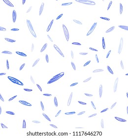 Light BLUE vector seamless template with circles. Glitter abstract illustration with blurred drops of rain. New design for ad, poster, banner of your website.