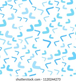 Light BLUE vector seamless  template with liquid shapes. A sample with blurred bubble shapes. The best blurred design for your business.