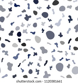 Light BLUE vector seamless template with bent lines. A vague circumflex abstract illustration with gradient. Marble design for your web site.