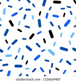 Light BLUE vector seamless template with repeated sticks. Decorative shining illustration with lines on abstract template. Smart design for your business advert.