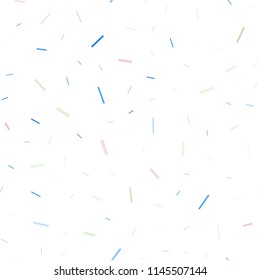 Light BLUE vector seamless template with repeated sticks. Lines on blurred abstract background with gradient. The pattern can be used for websites.