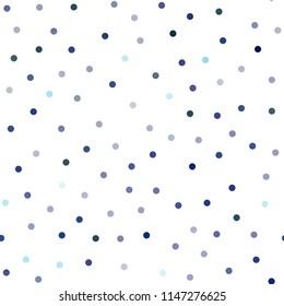 Light BLUE vector seamless template with circles. Blurred decorative design in abstract style with bubbles. New design for ad, poster, banner of your website.