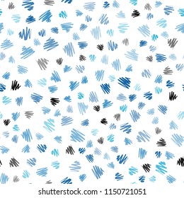 Light BLUE vector seamless template with repeated sticks. Lines on blurred abstract background with gradient. Pattern for ads, posters, banners.