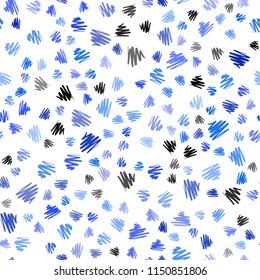 Light BLUE vector seamless template with repeated sticks. Shining colored illustration with sharp stripes. Pattern for your busines websites.
