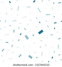 Light BLUE vector seamless template with crystals, rectangles. Decorative design in abstract style with rectangles. Pattern for busines ad, booklets, leaflets