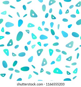 Light BLUE vector seamless template with crystals, circles. Abstract gradient illustration with circles, triangles. Best design for your ad, poster, banner.