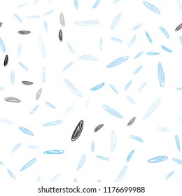 Light BLUE vector seamless template with circles. Blurred decorative design in abstract style with bubbles. Beautiful design for your business advert.