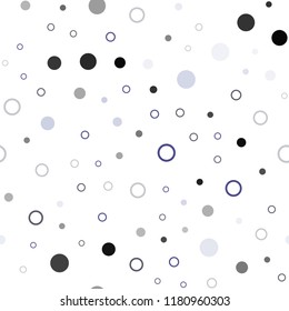Light BLUE vector seamless template with circles. Illustration with set of shining colorful abstract circles. Template for business cards, websites.