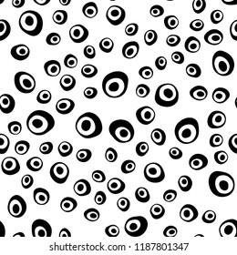 Light BLUE vector seamless template with spots. Modern abstract illustration with colorful water drops. Trendy design for wallpaper, fabric makers.