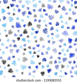 Light BLUE vector seamless template with repeated sticks. Lines on blurred abstract background with gradient. Smart design for your business advert.