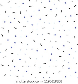 Light BLUE vector seamless template with circles, triangles. Decorative design in abstract style with triangle structure. Pattern for design of fabric, wallpapers.