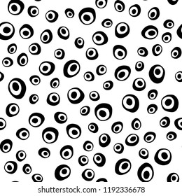 Light BLUE vector seamless template with spots. Modern abstract illustration with colorful water drops. Pattern for design of window blinds, curtains.