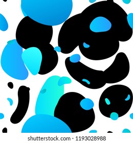Light BLUE vector seamless template with spots. Colorful illustration with blurred circles in nature style. Pattern for trendy fabric, wallpapers.