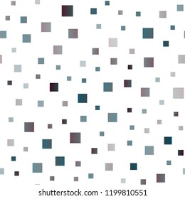 Light BLUE vector seamless template with crystals, rectangles. Beautiful illustration with rectangles and squares. Best design for your ad, poster, banner.