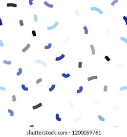 Light BLUE vector seamless template with bubble shapes. Shining crooked illustration in marble style. A completely new template for your business design.