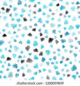 Light BLUE vector seamless template with repeated sticks. Modern geometrical abstract illustration with Lines. The pattern for ad, booklets, leaflets.