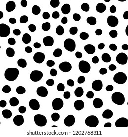 Light BLUE vector seamless template with spots. Glitter abstract illustration with blurred drops of rain. Design for textile, fabric, wallpapers.