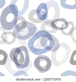 Light BLUE vector seamless template with spots. Illustration with set of shining colorful abstract circles. Template for business cards, websites.
