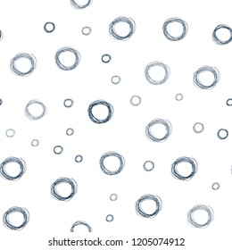 Light BLUE vector seamless template with circles. Blurred decorative design in abstract style with bubbles. Pattern can be used for futuristic ad, booklets.