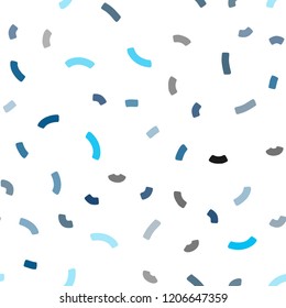 Light BLUE vector seamless template with liquid shapes. An elegant bright illustration with gradient. A completely new template for your business design.