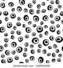 Light BLUE vector seamless template with spots. Colorful illustration with blurred circles in nature style. Pattern for trendy fabric, wallpapers.