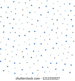 Light BLUE vector seamless template with circles. Blurred decorative design in abstract style with bubbles. Pattern for design of fabric, wallpapers.