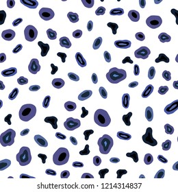 Light BLUE vector seamless template with circles. Blurred bubbles on abstract background with colorful gradient. Design for textile, fabric, wallpapers.