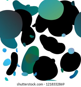 Light BLUE vector seamless template with spots. Blurred decorative design in abstract style with bubbles. Trendy design for wallpaper, fabric makers.