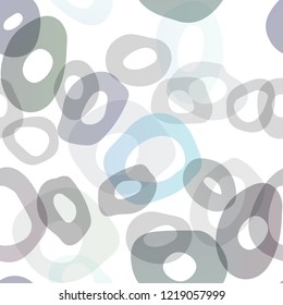 Light BLUE vector seamless template with spots. Blurred bubbles on abstract backdrop with colorful gradient. Pattern for design of fabric, wallpapers.
