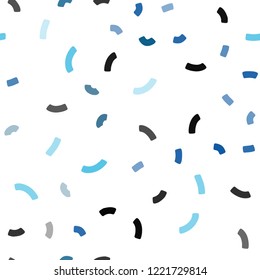 Light BLUE vector seamless template with abstract circles. A completely new color illustration in marble style. Pattern for your business design.