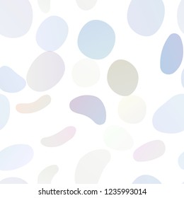 Light BLUE vector seamless template with spots. Illustration with set of shining colorful abstract circles. Design for textile, fabric, wallpapers.