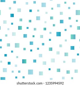 Light BLUE vector seamless template with crystals, rectangles. Abstract gradient illustration with rectangles. Smart design for your business advert.