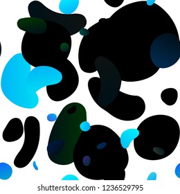 Light BLUE vector seamless template with spots. Colorful illustration with blurred circles in nature style. Trendy design for wallpaper, fabric makers.