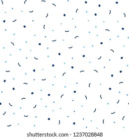 Light BLUE vector seamless template with circles, triangles. Abstract illustration with colorful discs and triangles. Design for textile, fabric, wallpapers.