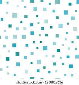 Light BLUE vector seamless template with crystals, rectangles. Decorative design in abstract style with rectangles. Modern template for your landing page.
