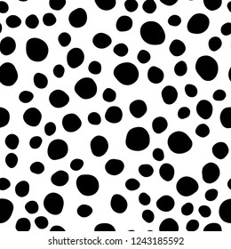 Light BLUE vector seamless template with spots. Illustration with set of shining colorful abstract circles. Pattern for design of fabric, wallpapers.