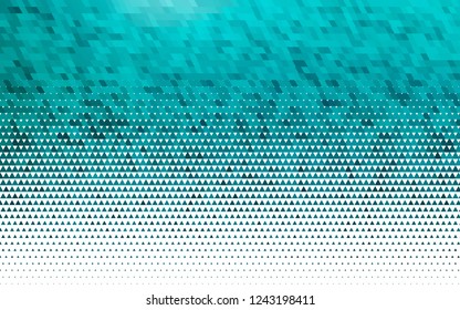 Light BLUE vector seamless template with crystals, triangles. Triangles on abstract background with colorful gradient. Pattern for design of fabric, wallpapers.