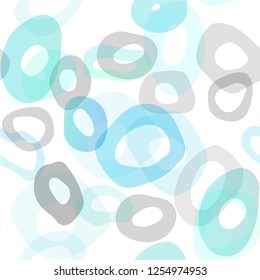 Light BLUE vector seamless template with spots. Glitter abstract illustration with blurred drops of rain. Trendy design for wallpaper, fabric makers.