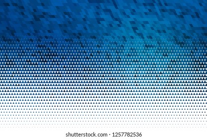 Light BLUE vector seamless template with crystals, triangles. Decorative design in abstract style with triangles. Pattern for design of fabric, wallpapers.