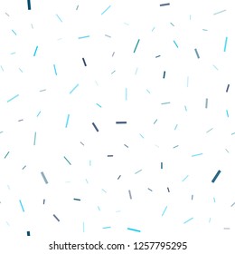 Light BLUE vector seamless template with repeated sticks. Decorative shining illustration with lines on abstract template. Smart design for your business advert.
