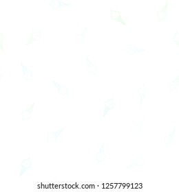 Light BLUE vector seamless template with tasty ice-cream. Decorative illustration with ice-cream on abstract template. Template of a black hot beverage in a cafe.
