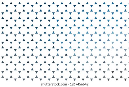 Light BLUE vector seamless template with crystals, triangles. Triangles on abstract background with colorful gradient. Pattern for design of window blinds, curtains.