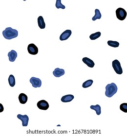 Light BLUE vector seamless template with circles. Modern abstract illustration with colorful water drops. Design for textile, fabric, wallpapers.