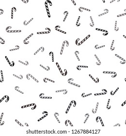Light BLUE vector seamless template with sweet christmas sticks.