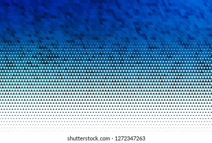 Light BLUE vector seamless template with crystals, triangles. Decorative design in abstract style with triangles. Pattern for trendy fabric, wallpapers.