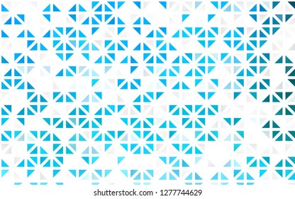 Light BLUE vector seamless template with crystals, triangles. Beautiful illustration with triangles in nature style. Pattern for trendy fabric, wallpapers.