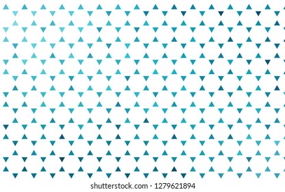 Light BLUE vector seamless template with crystals, triangles. Illustration with set of colorful triangles. Pattern for trendy fabric, wallpapers.